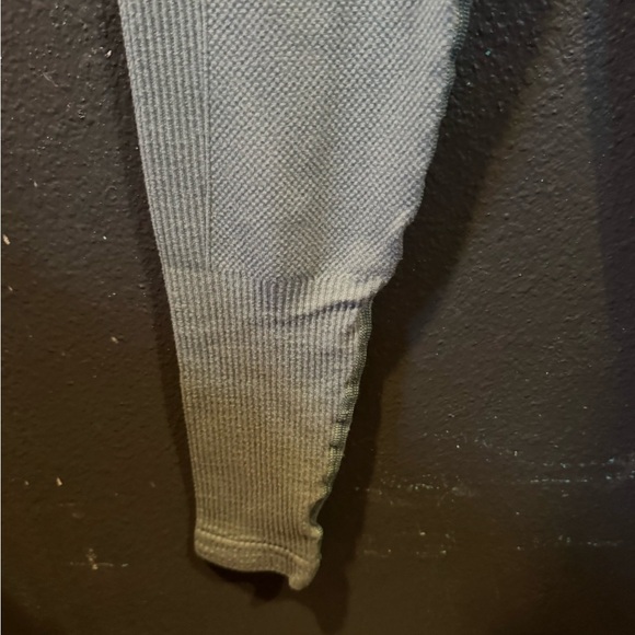 Gymshark Gray Green Leggings High Waist Streamlined - Picture 3 of 6